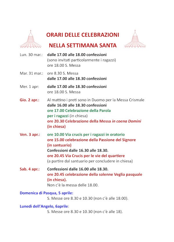 Settimana Santa 2026