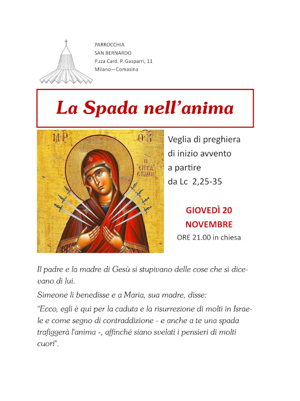 Avvento 2025 - La spada nell''anima