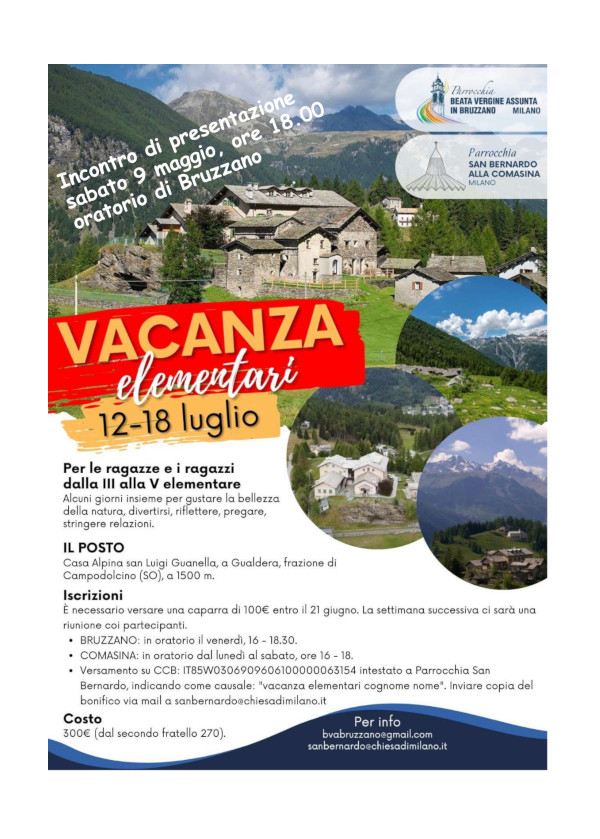 Vacanza in montagna (3a - 5a elem)
