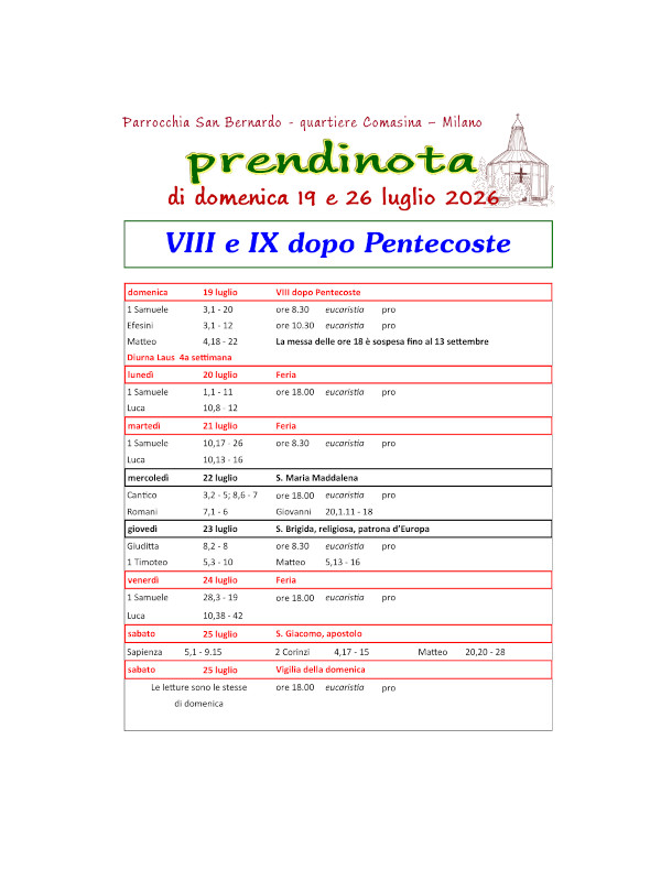 27 - Prendinota 19 e 26 luglio 2026