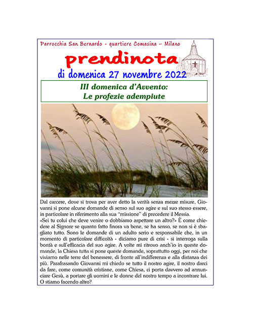 44 - Prendinota 27 novembre 2022