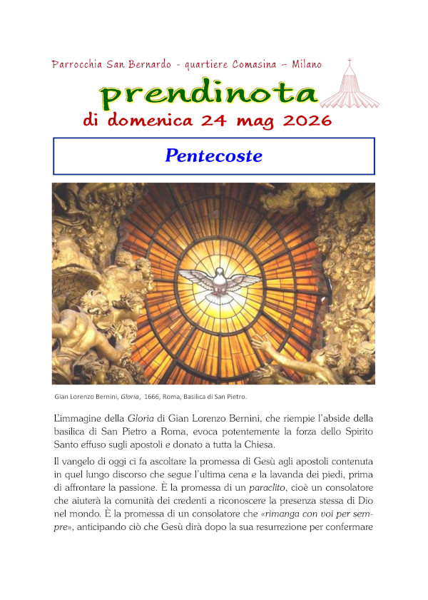 21 - Prendinota 24 maggio 2026