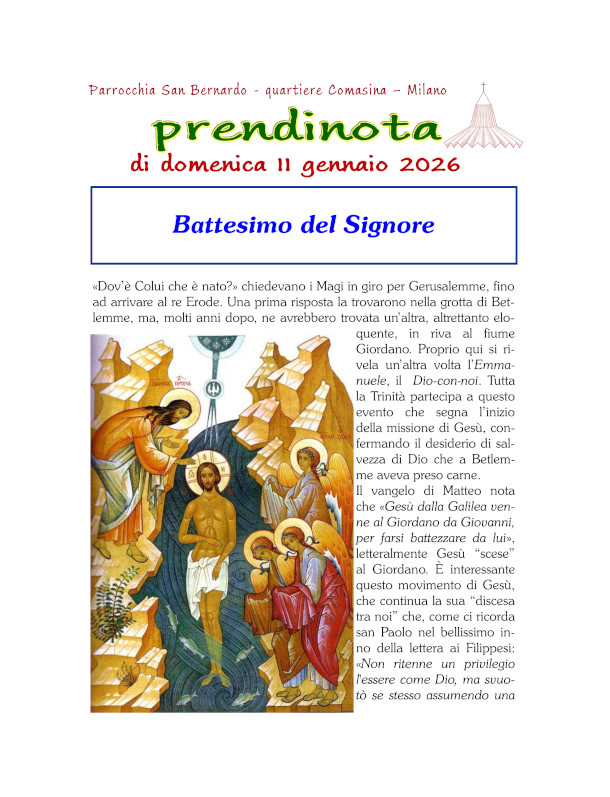 02 - Prendinota 11 gennaio 2026