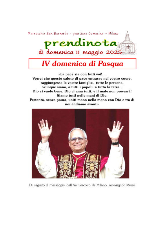 19 - Prendinota 11 maggio 2025