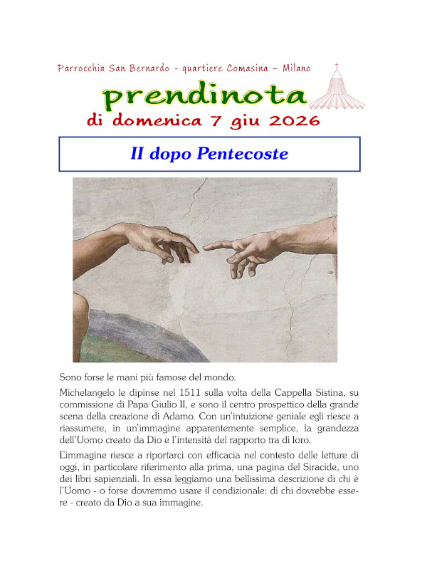 23 - Prendinota 7 giugno 2026