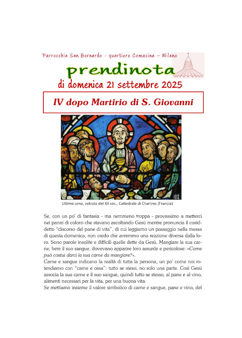 Prendinota 33 - 21 settembre 2025