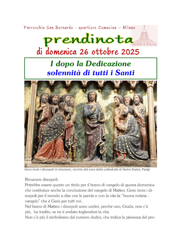 38 - Prendinota 26 ottobre 2025