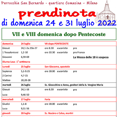 29 - Prendinota 24 e 31 luglio 2022