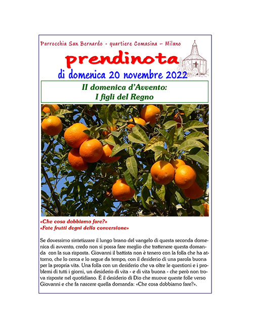 43 - Prendinota 20 novembre 2022