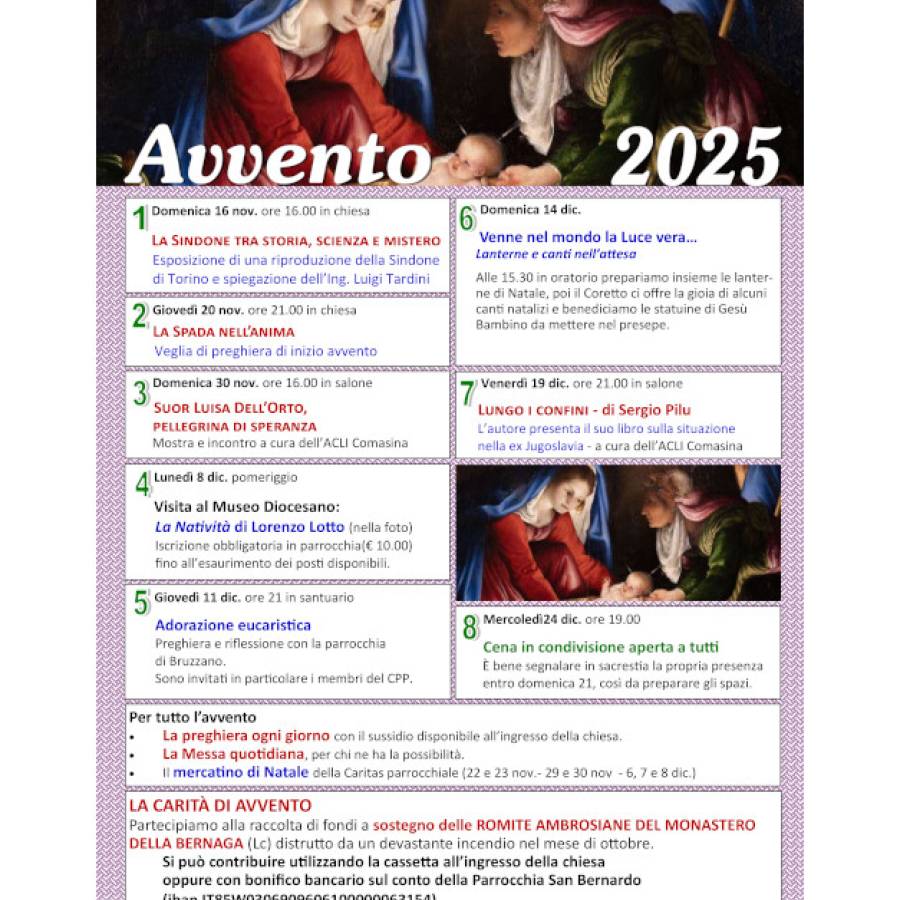 Avvento 2025 - Programma