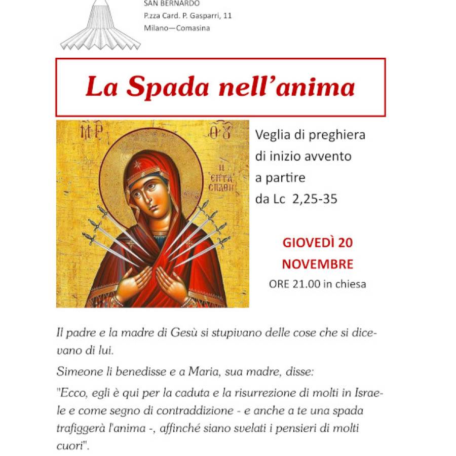 Avvento 2025 - La spada nell''anima