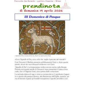 16 - Prendinota 19 aprile 2026