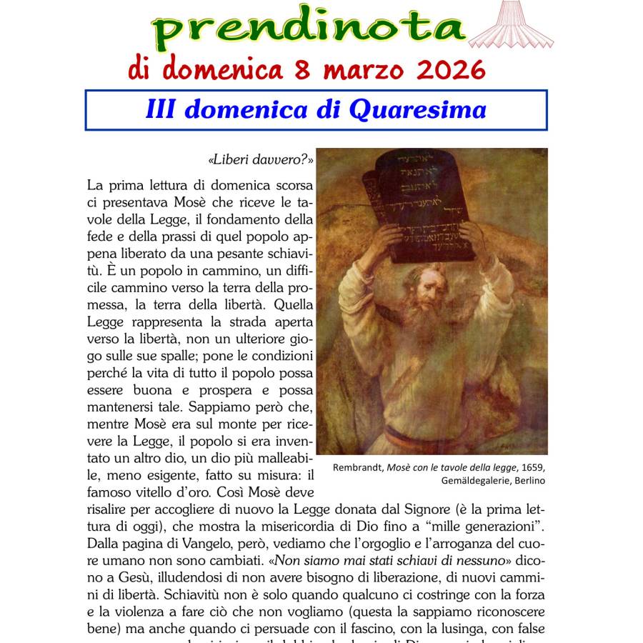 10 - Prendinota 8 marzo 2026