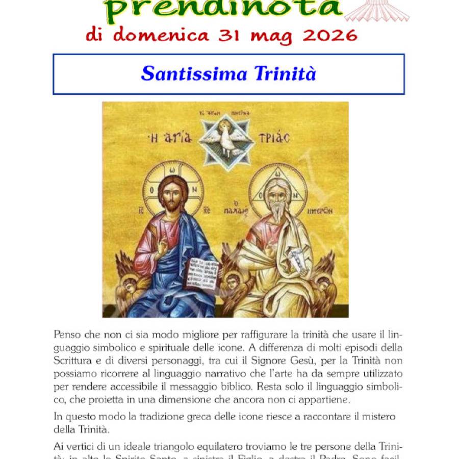 22 - Prendinota 31 maggio 2026