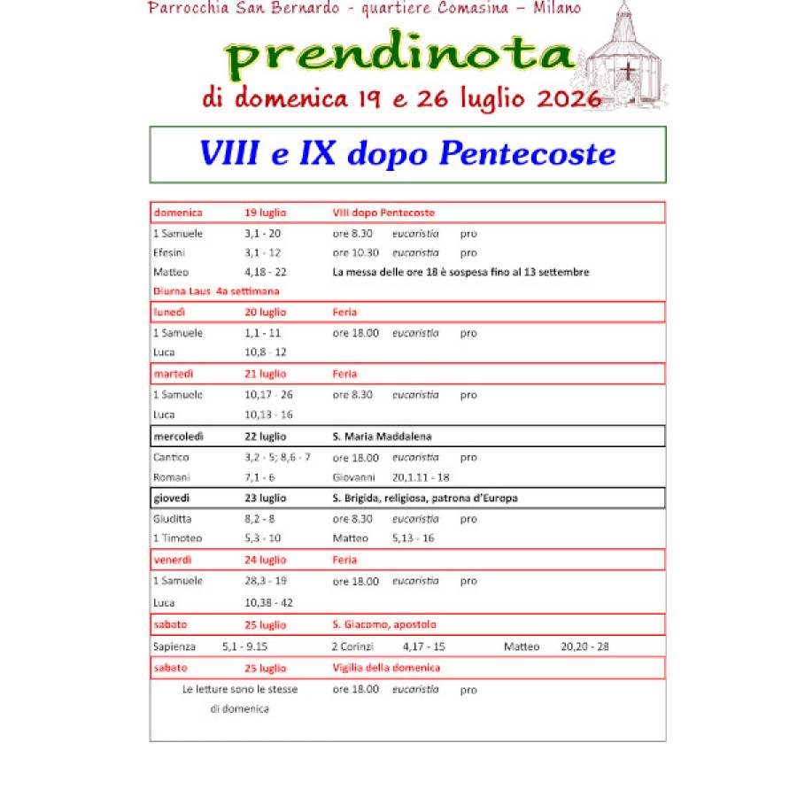 27 - Prendinota 19 e 26 luglio 2026