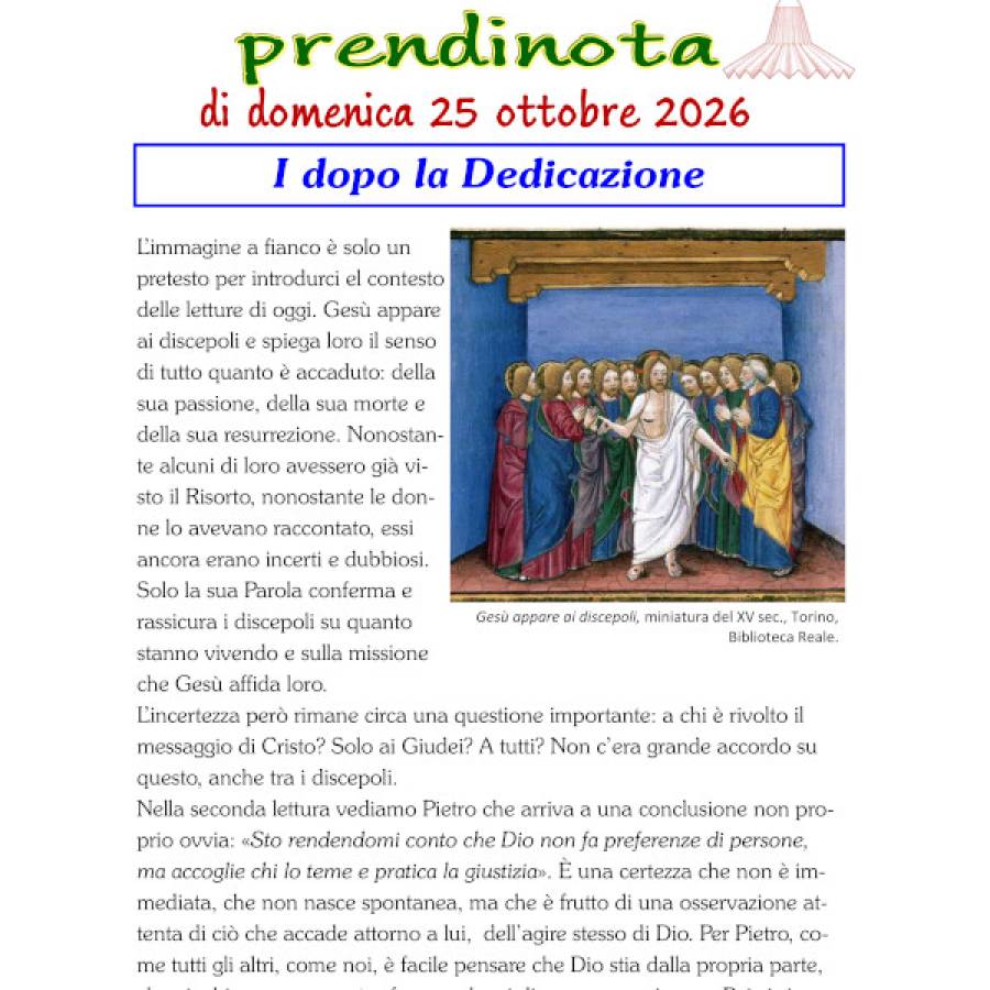 37 - Prendinota 25 ottobre 2026